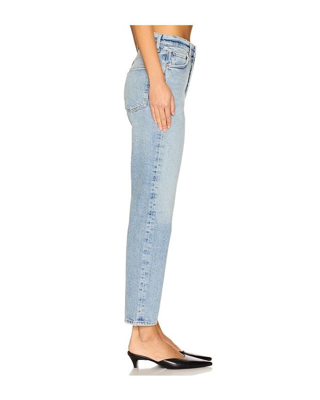 Agolde Blue 90's Pinch Waist Crop Jeans