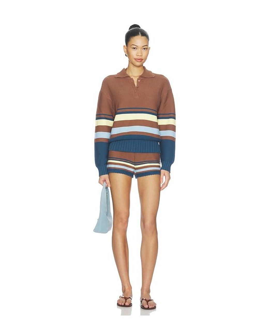 Solid & Striped Blue The Cleo Pullover