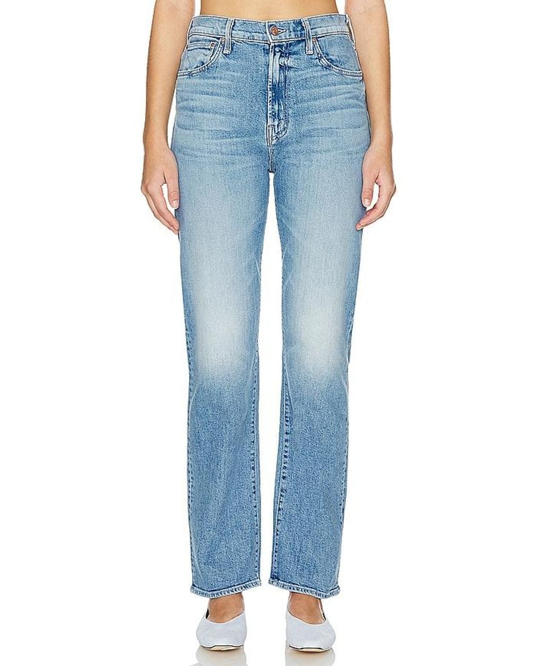 Pierna Recta Ditcher En Color Denim Claro Talla (También En 28) Mother de color Blue