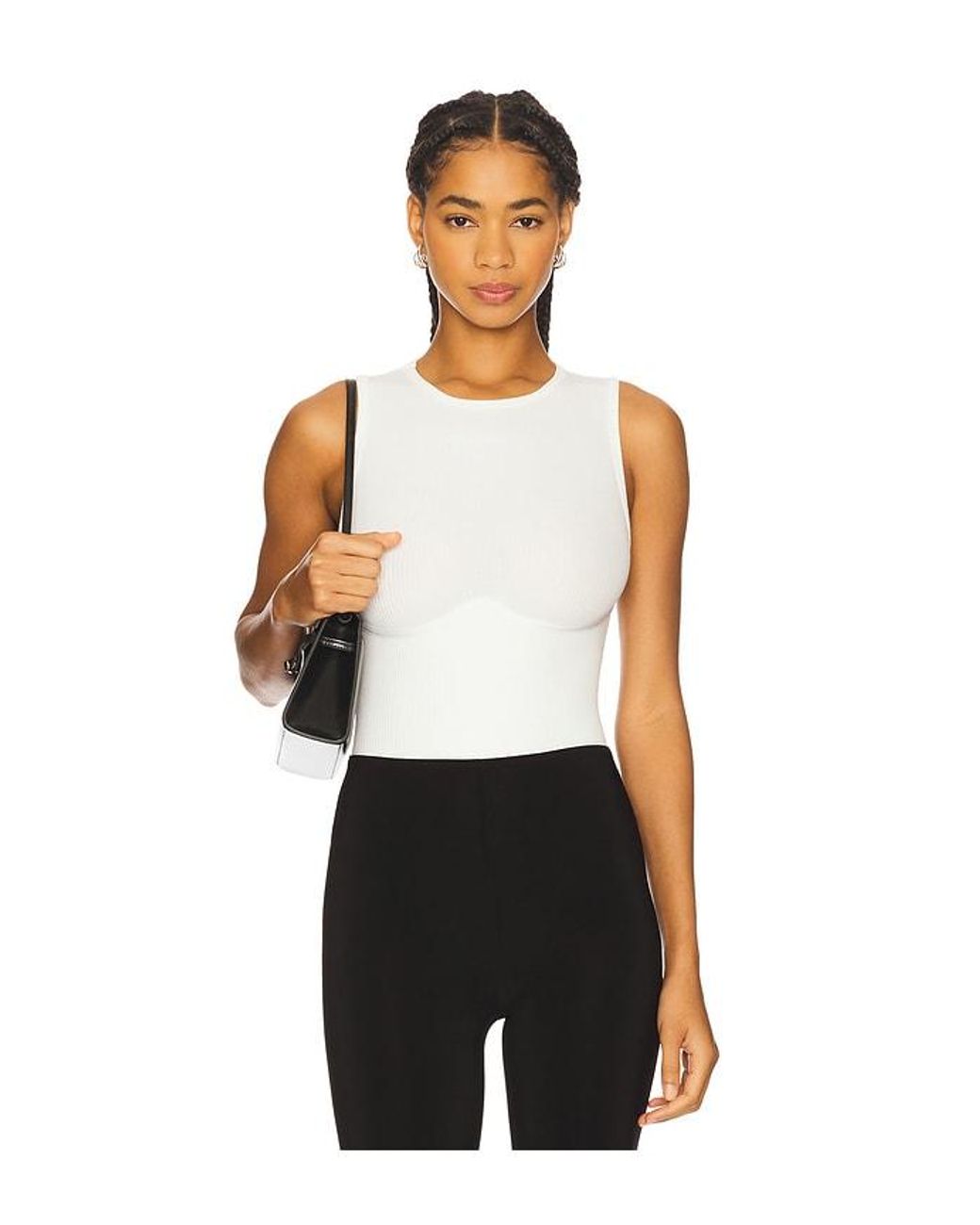Fleur du Mal Black Hourglass Rib Bodysuit