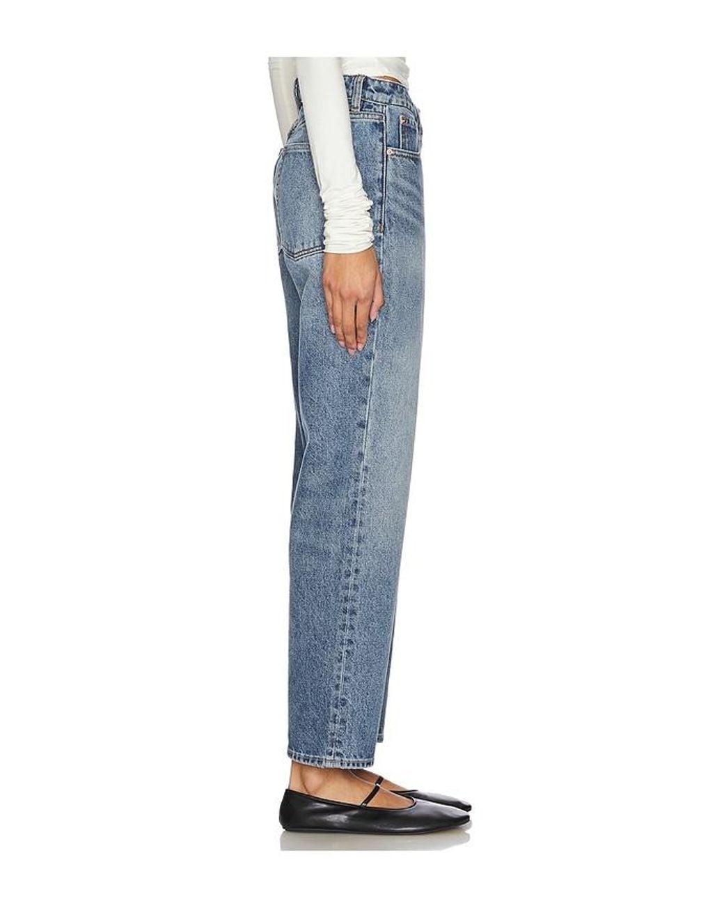 GRLFRND Blue Eva Relaxed 90's Jeans