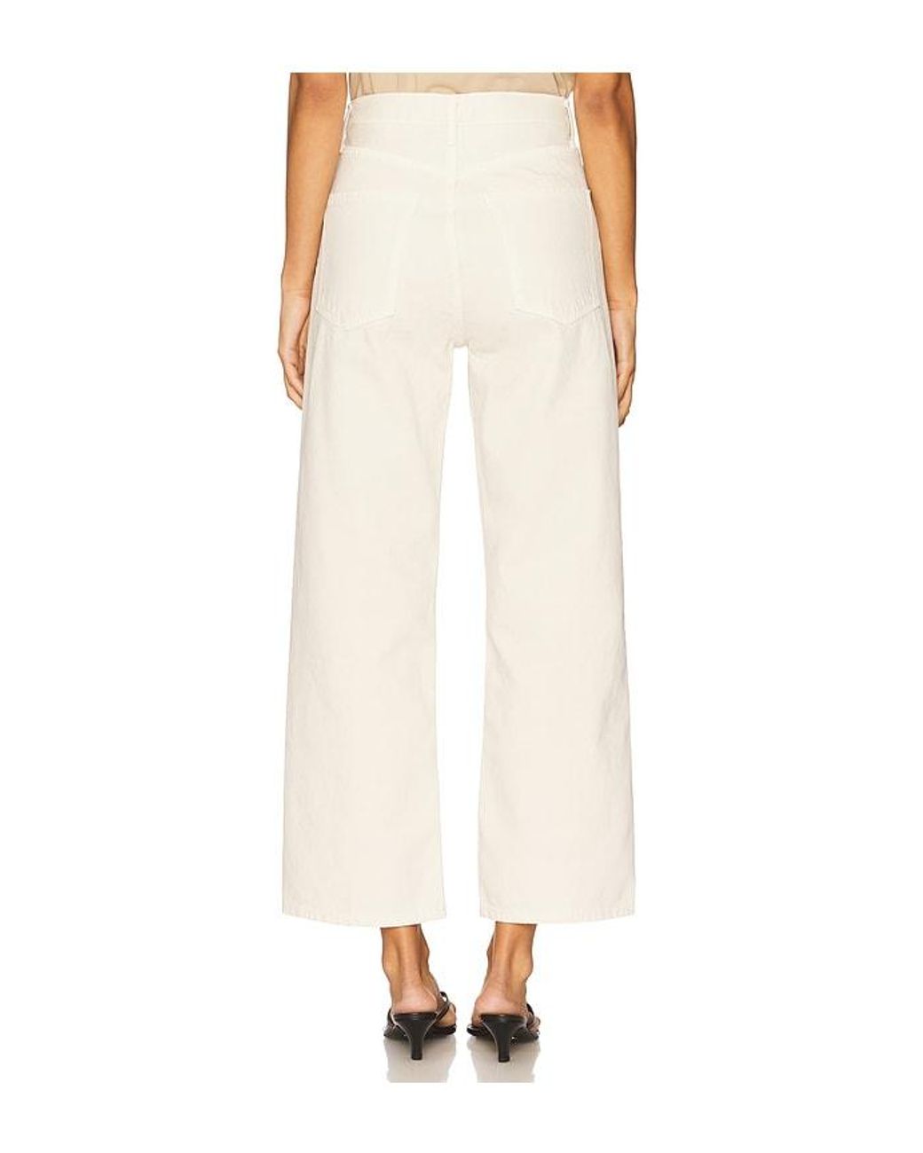 Agolde White Ren High Rise Wide Leg