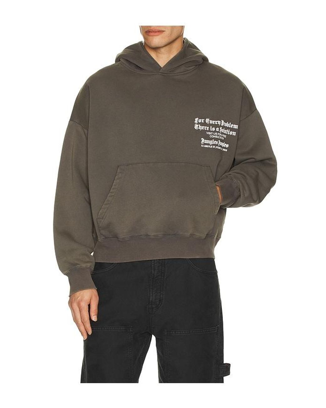 JUNGLES Black Solutions Hoodie for men