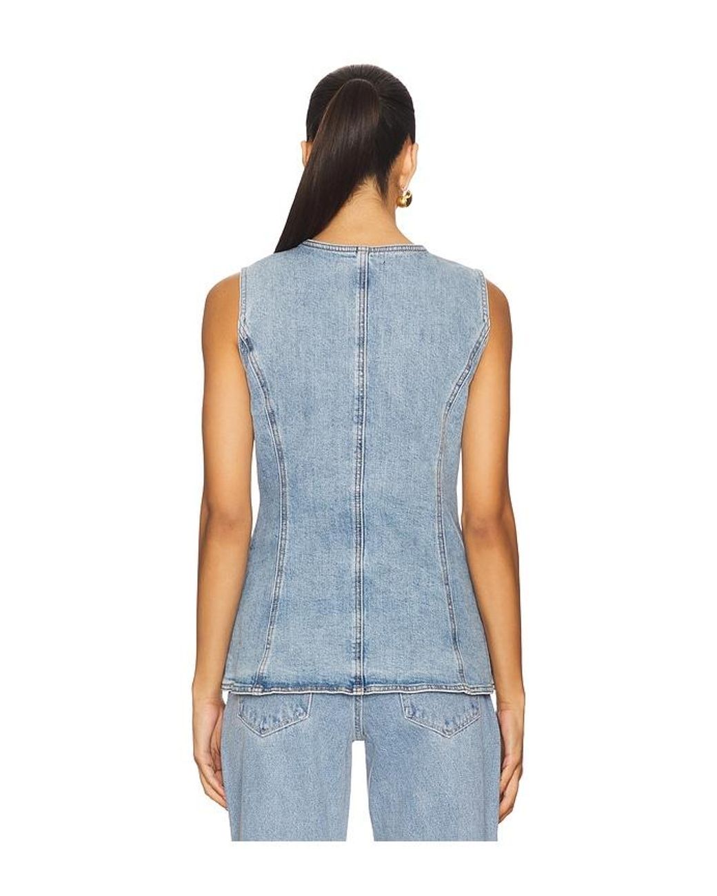 Blank NYC Blue Denim Vest