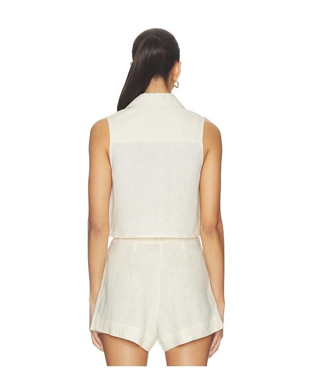 Hevron White Katja Top