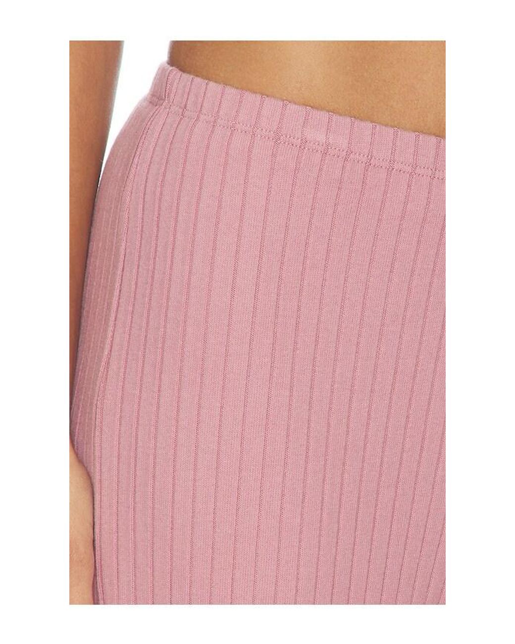 DONNI. Pink The Sweater Rib Simple Pant