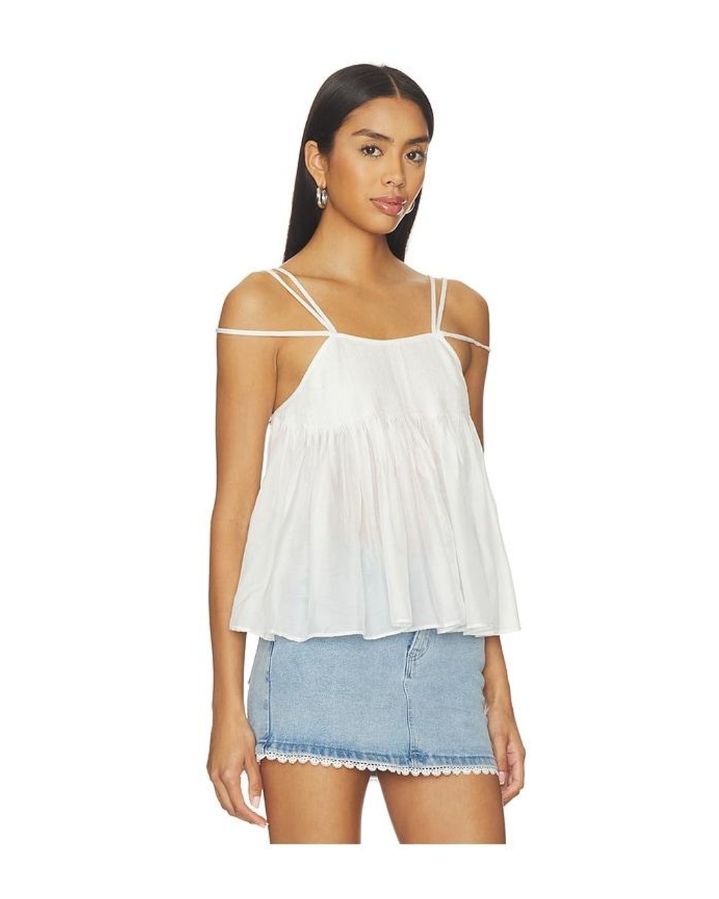 Lovers + Friends White Poppy Top
