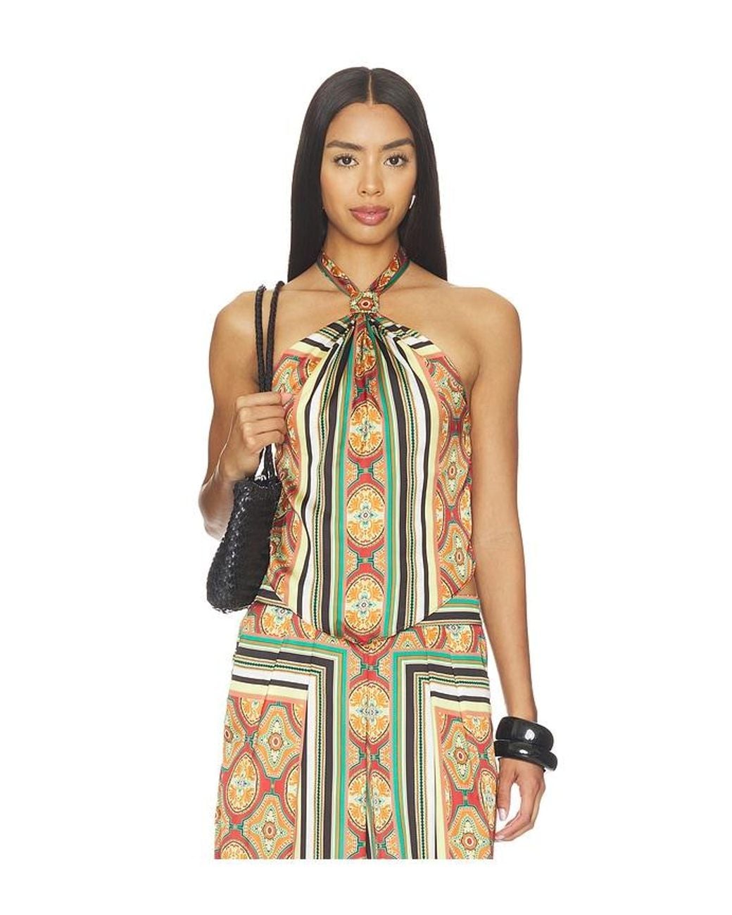 MISA Los Angles Multicolor Gem Top