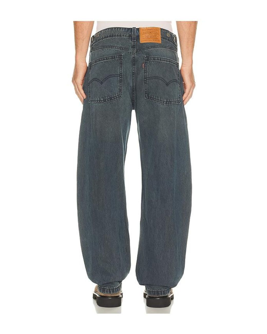 Levi's Blue Baggy Barrel Jeans for men
