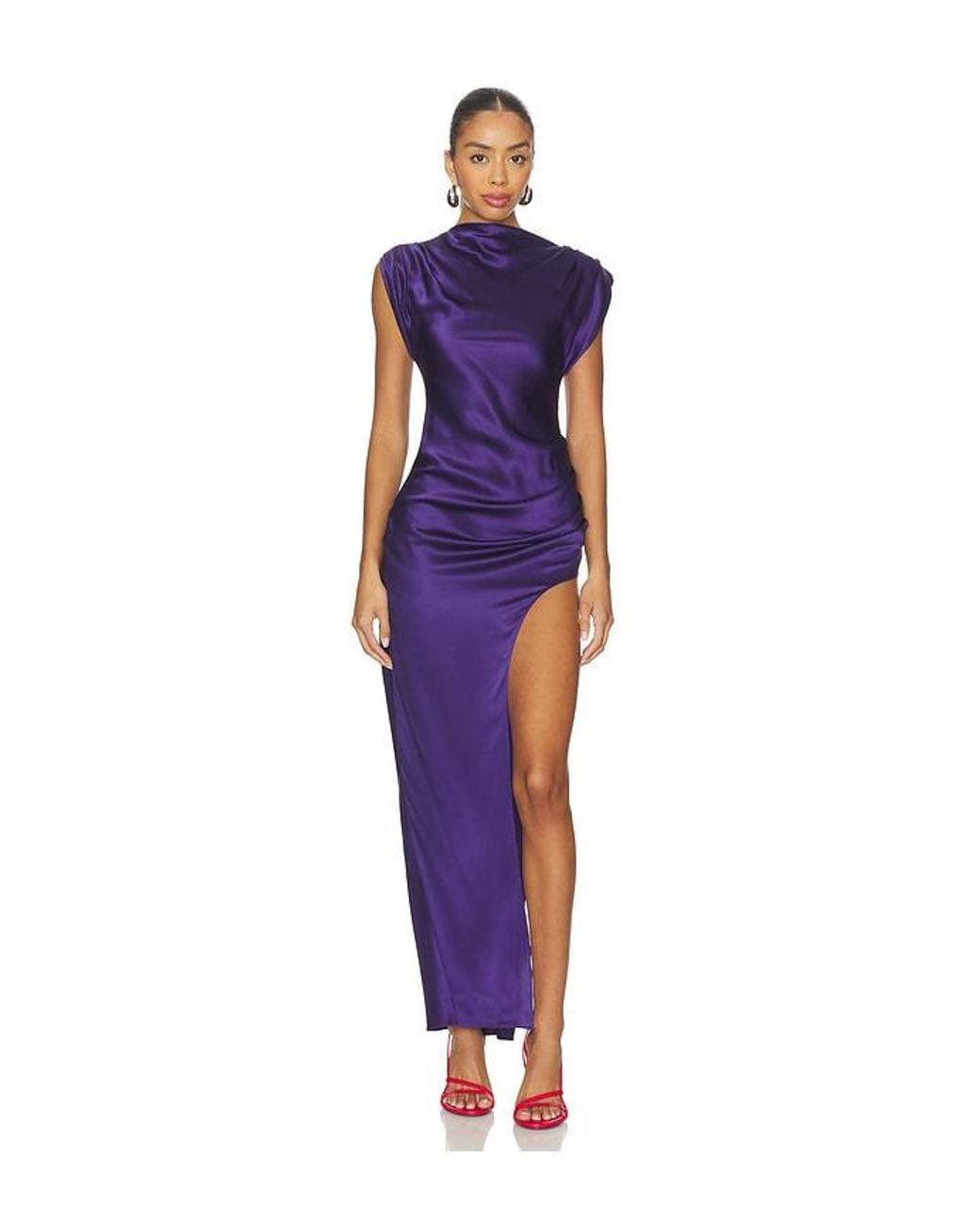 Amanda Uprichard Blue Biella Maxi Dress