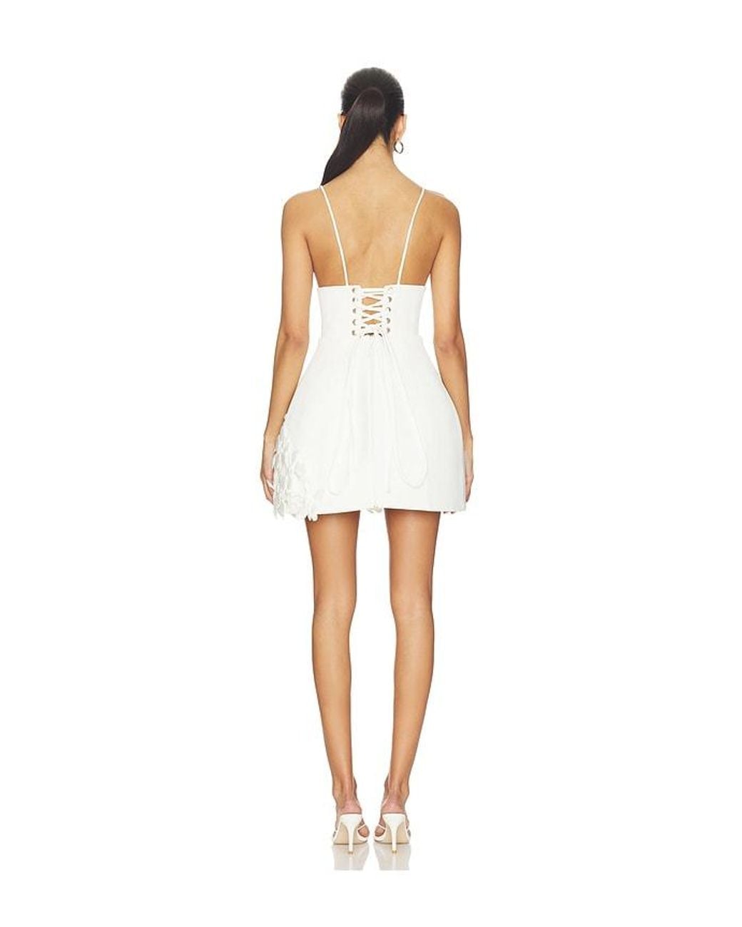 Bronx and Banco White Emma Floral Mini Dress