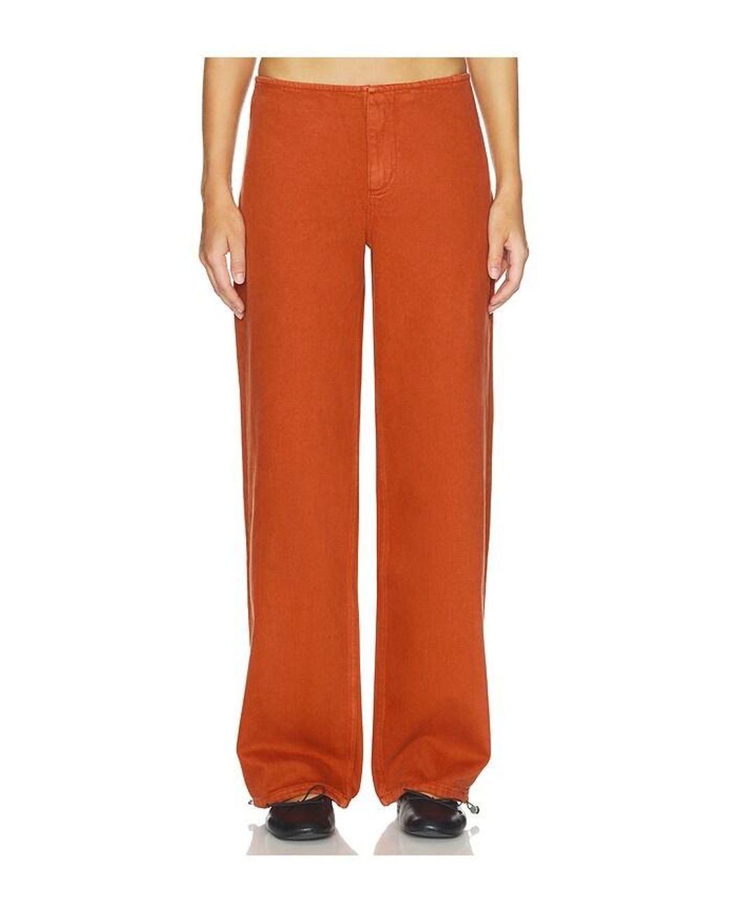 Still Here Orange Sport Straight Leg
