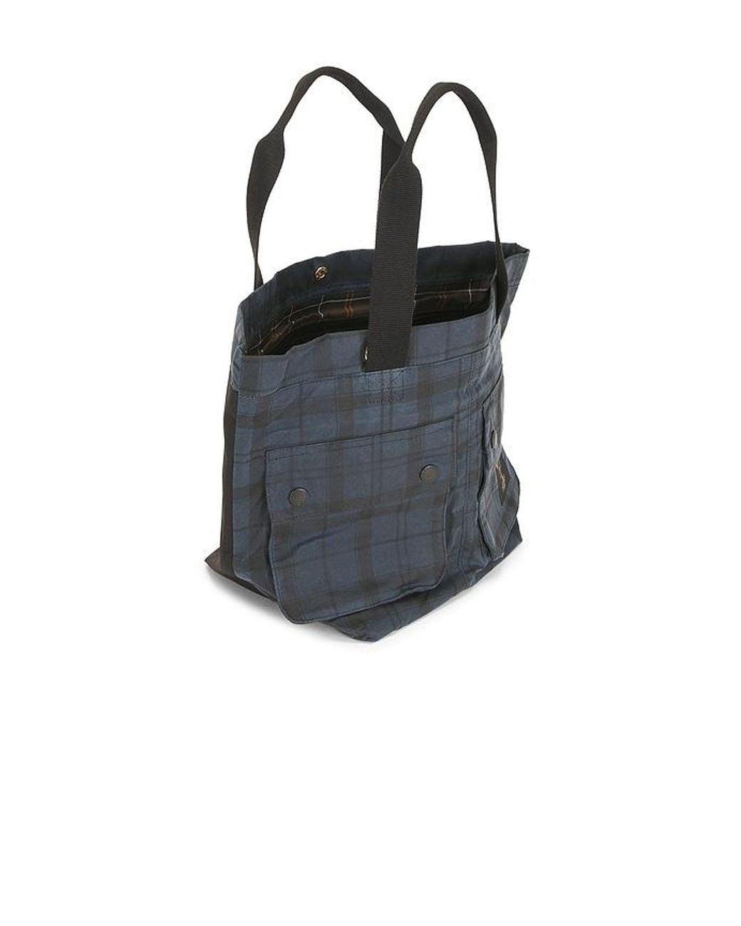 Barbour Black Field Wax Carry Tote Bag for men