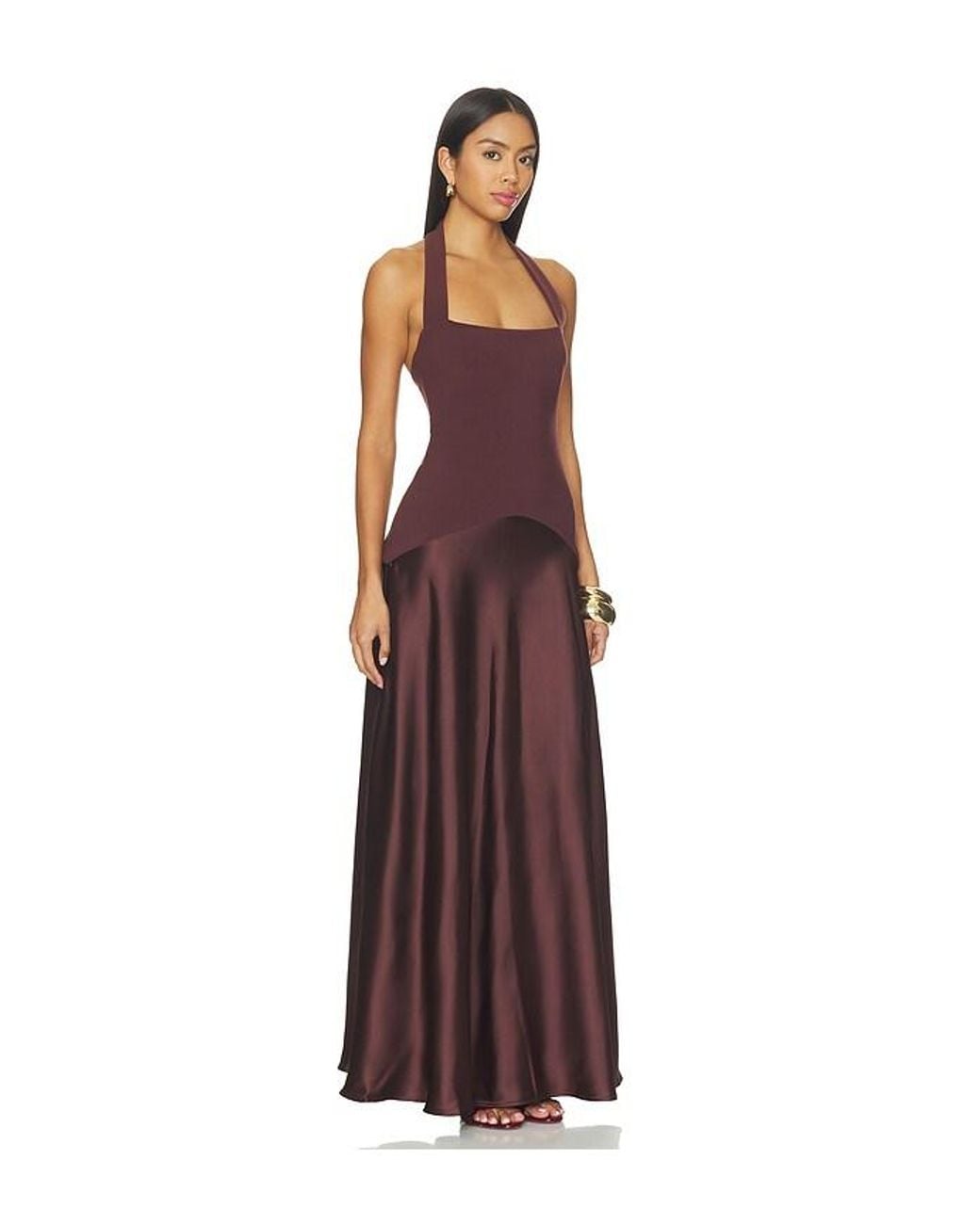 Nookie Purple Alice Halter Maxi Dress