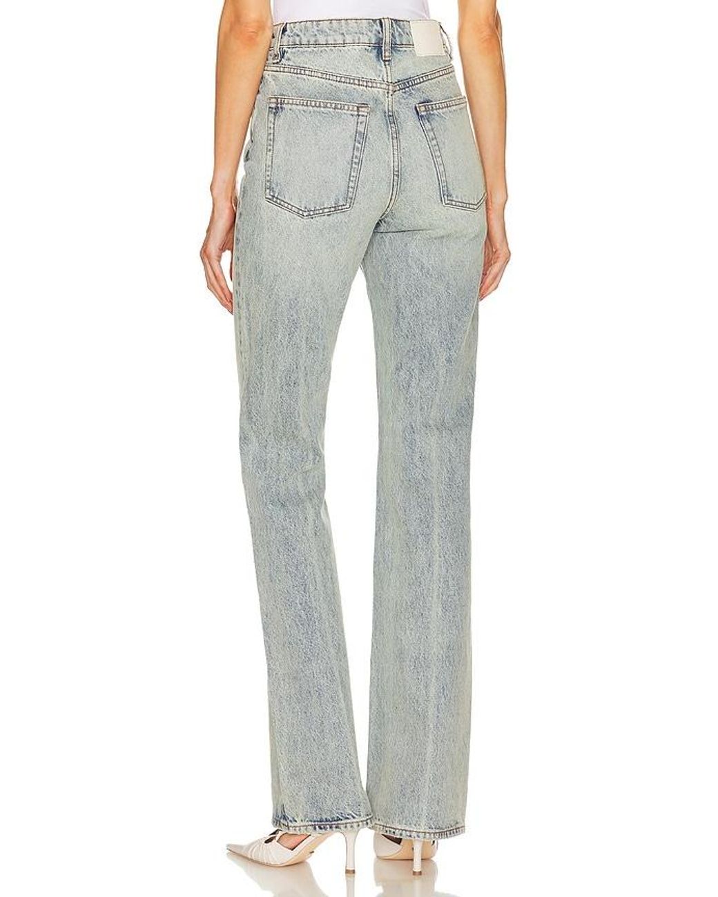 GRLFRND Blue Melanie High Rise Boot Cut Jeans