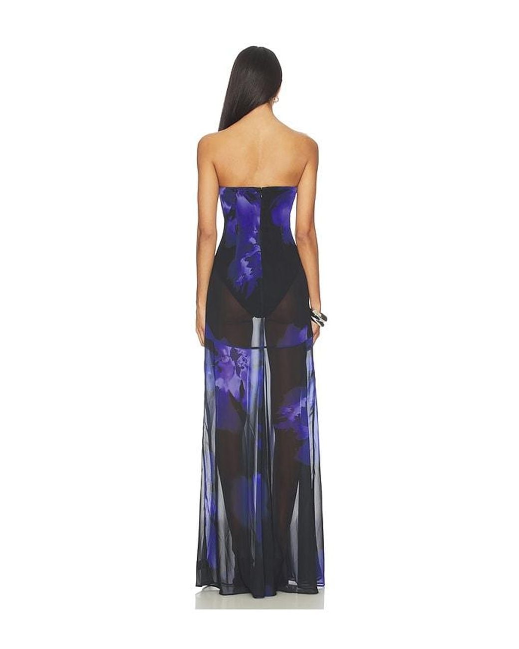 Nbd Blue Adeliza Maxi Dress
