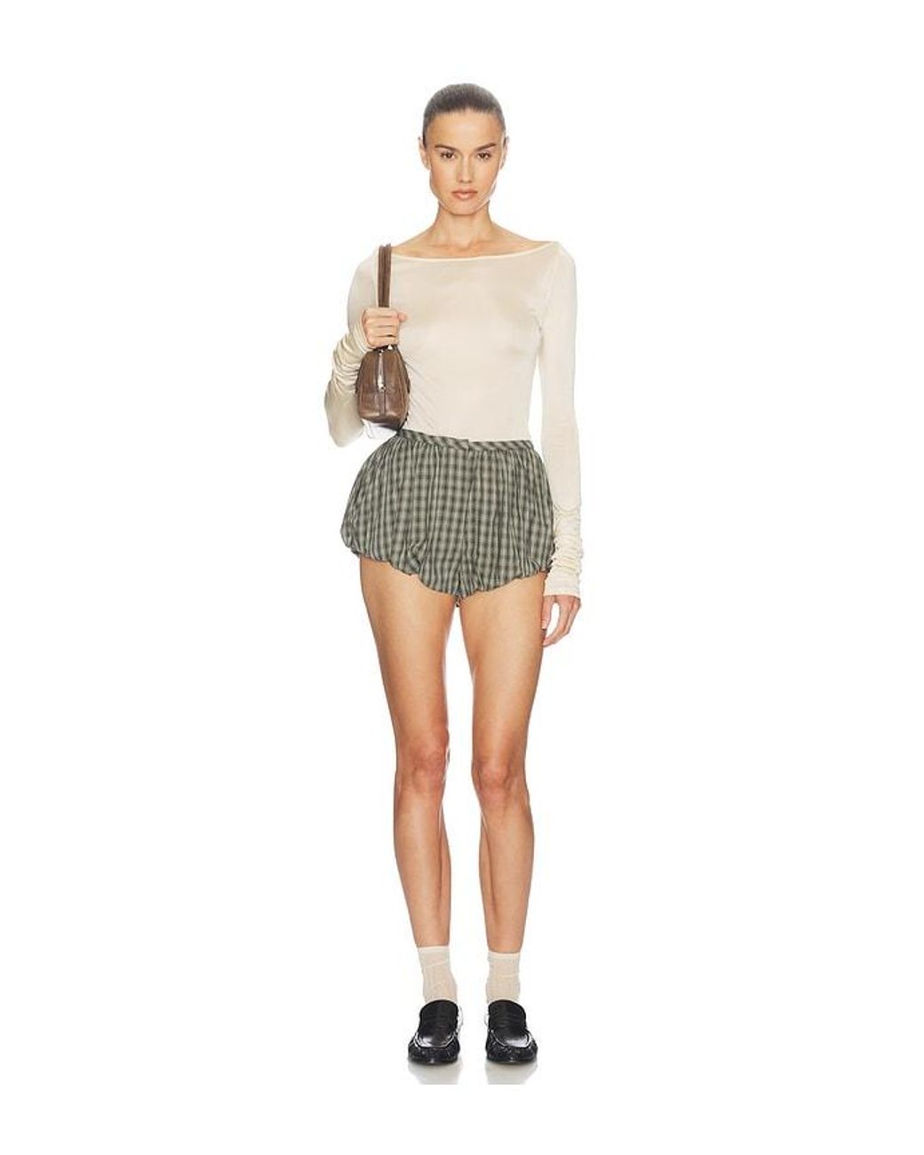 Helsa Multicolor Novelty Puff Shorts