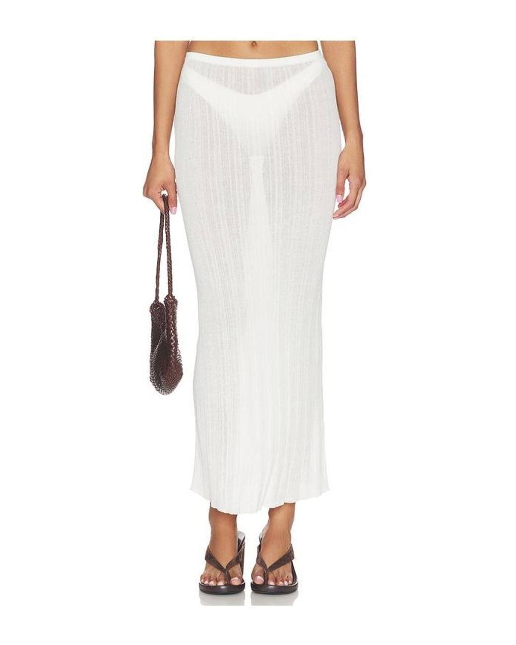 Solid & Striped White The Rianne Skirt