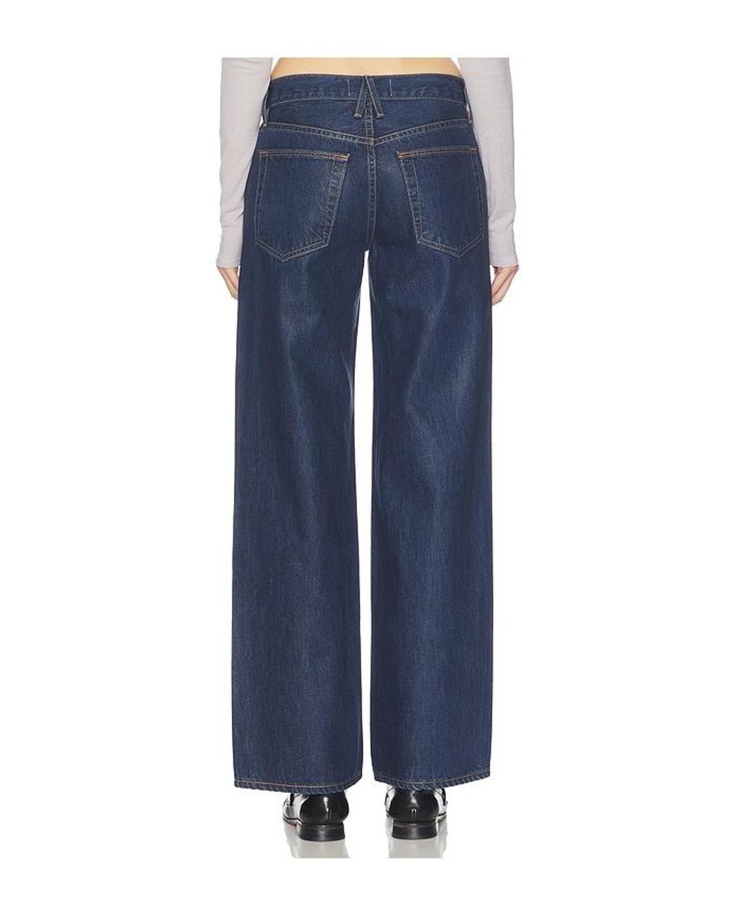 SLVRLAKE Denim Blue Jazmine Wide Leg Jean
