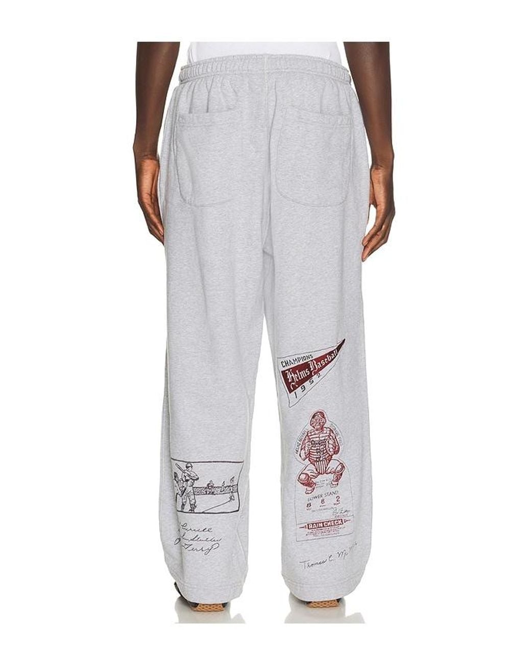 Samuel Zelig White Varsity Sweatpant for men