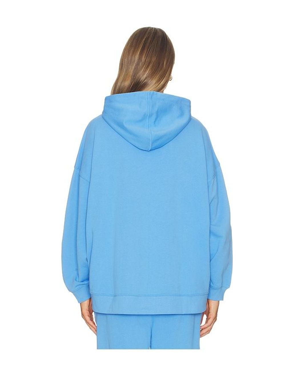 WellBeing + BeingWell Blue Romi Oversized Hoodie