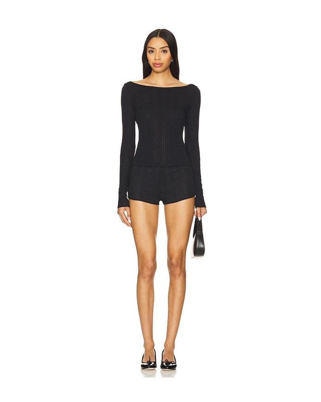 Cou Cou Intimates Black The Bateau Top