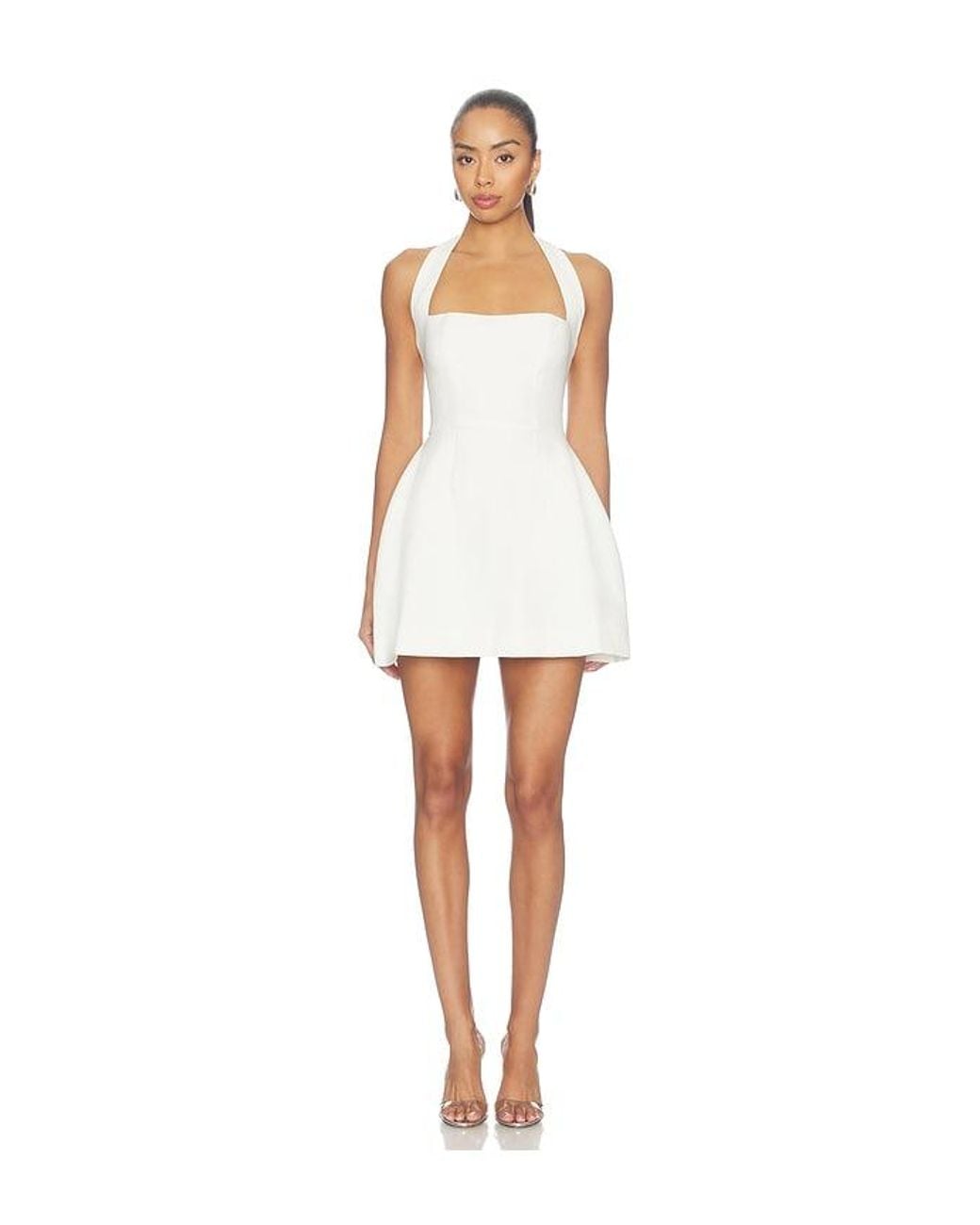 Odd Muse White Structured Mini Dress