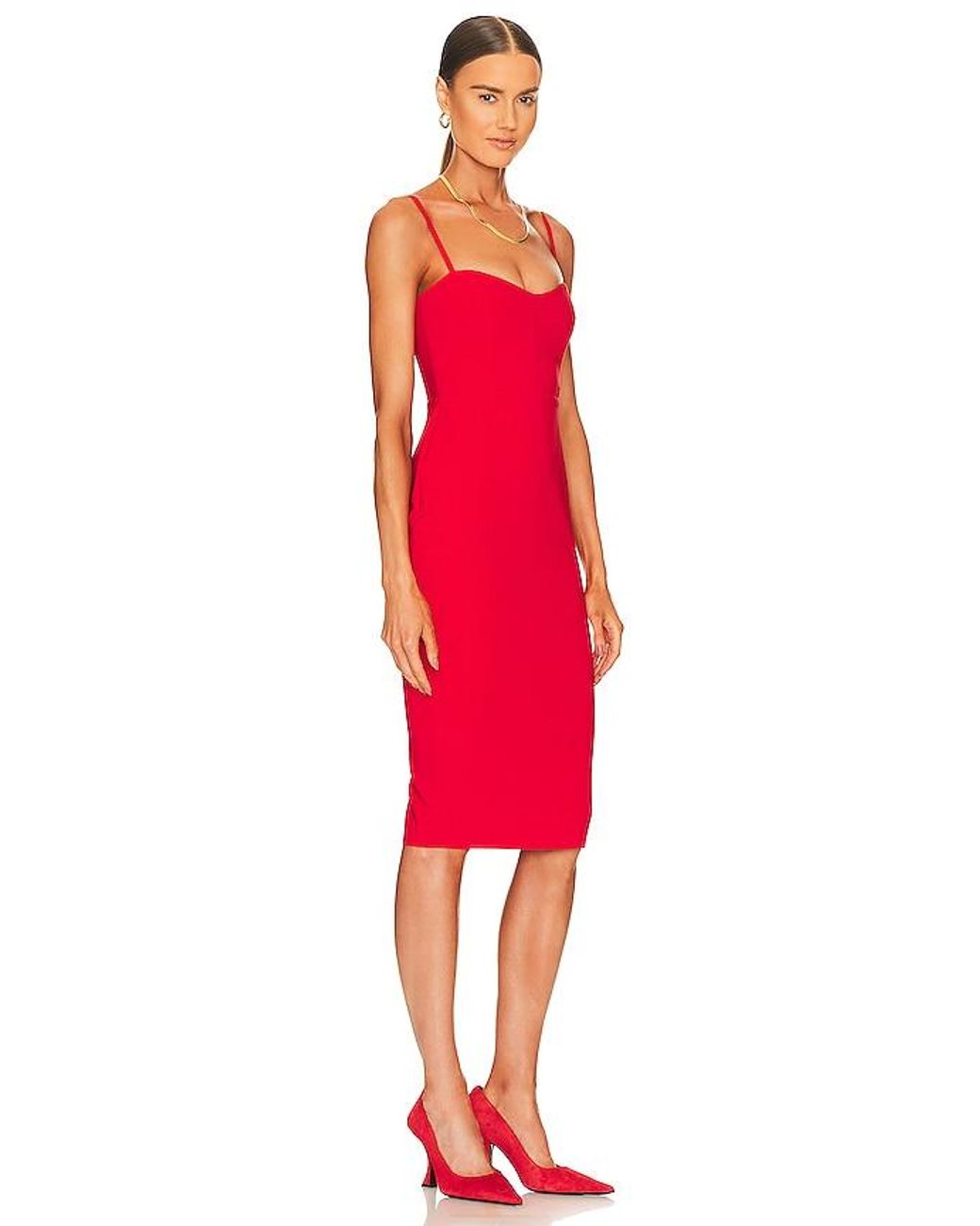 Nookie Red Allure Midi Dress