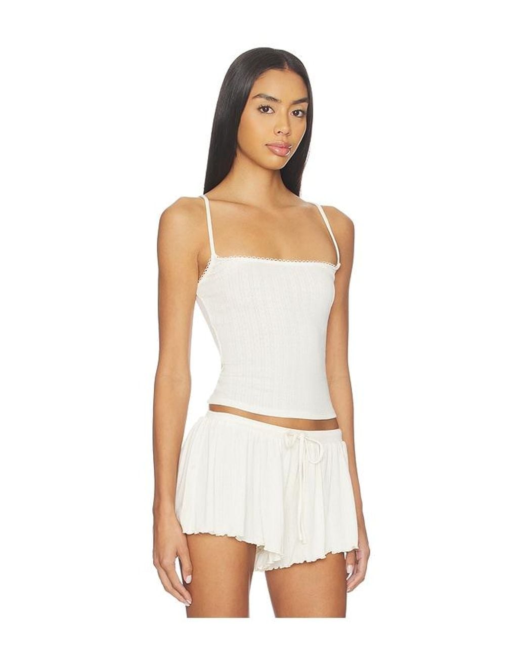 Lovers + Friends White Fiona Top