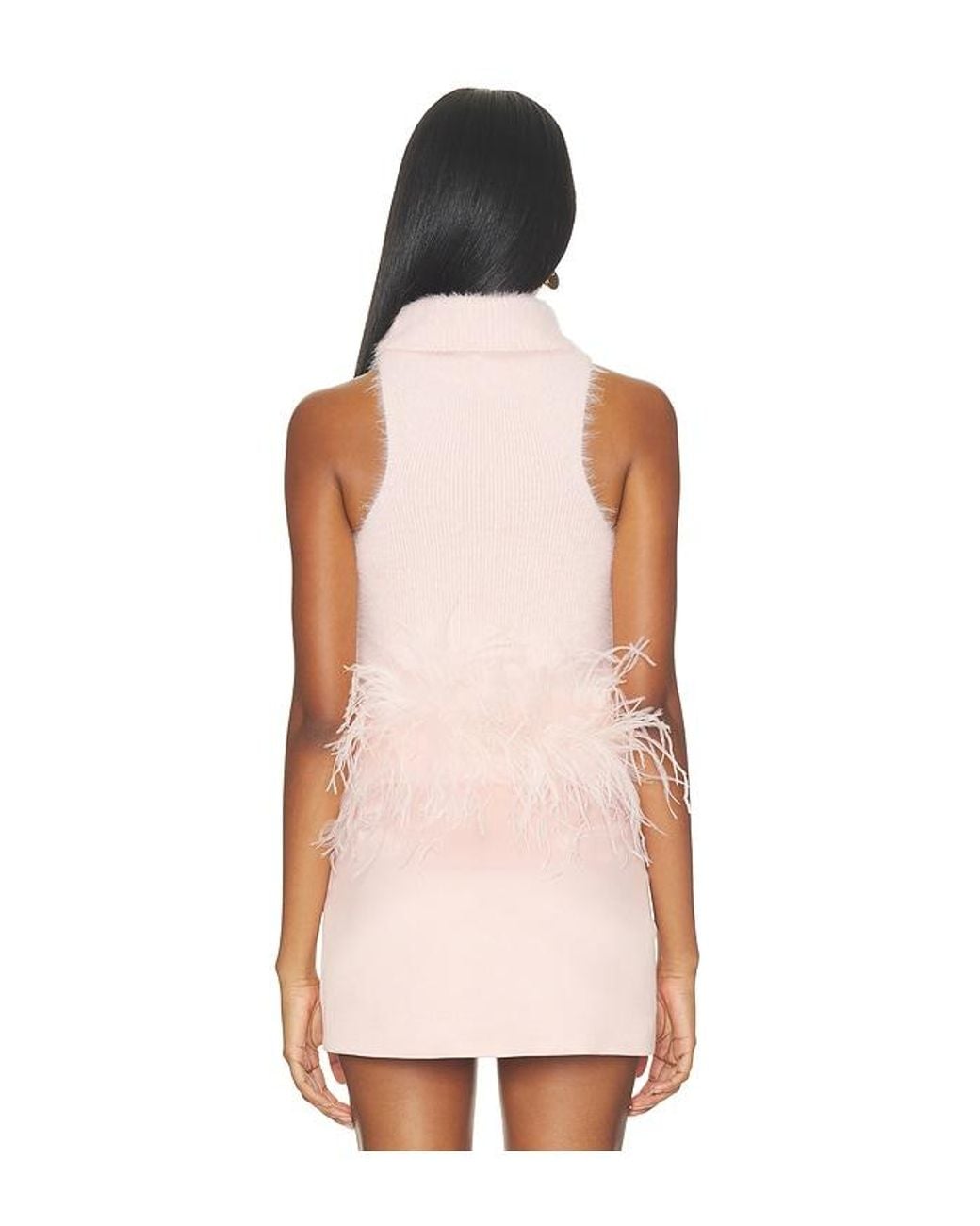 MAJORELLE Pink Starlette Feather Tank