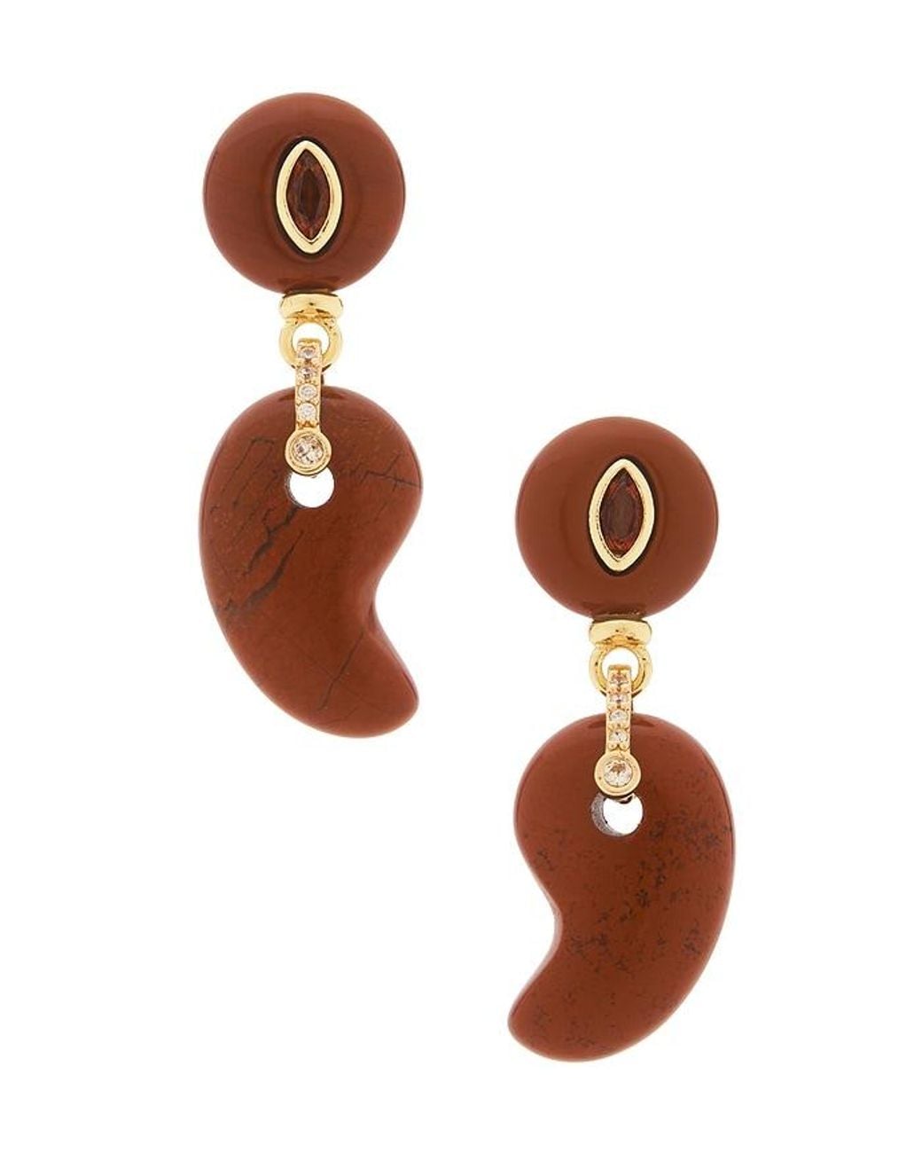 DANNIJO Brown Jasper Earrings