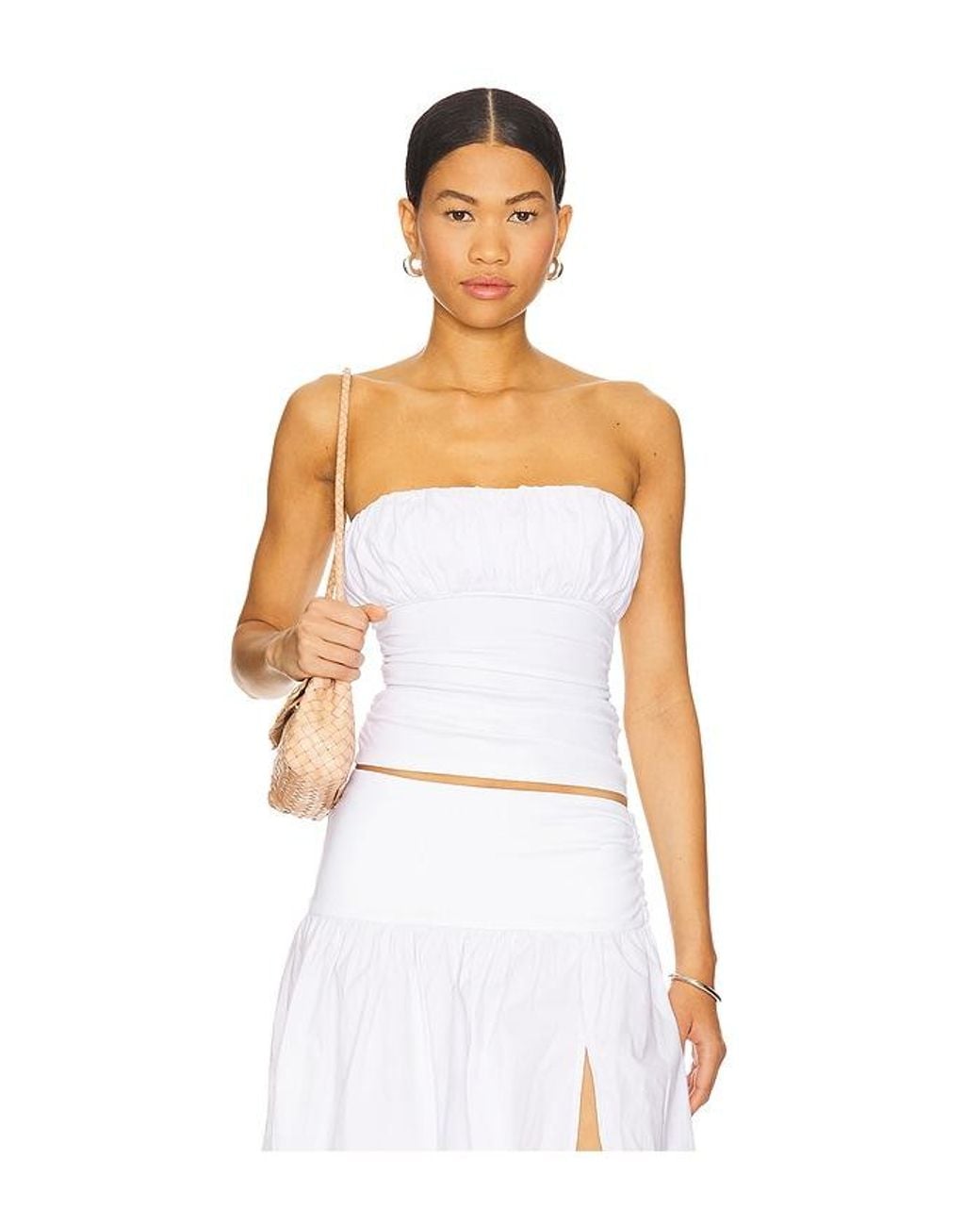 Lovers + Friends White Mac Tube Top