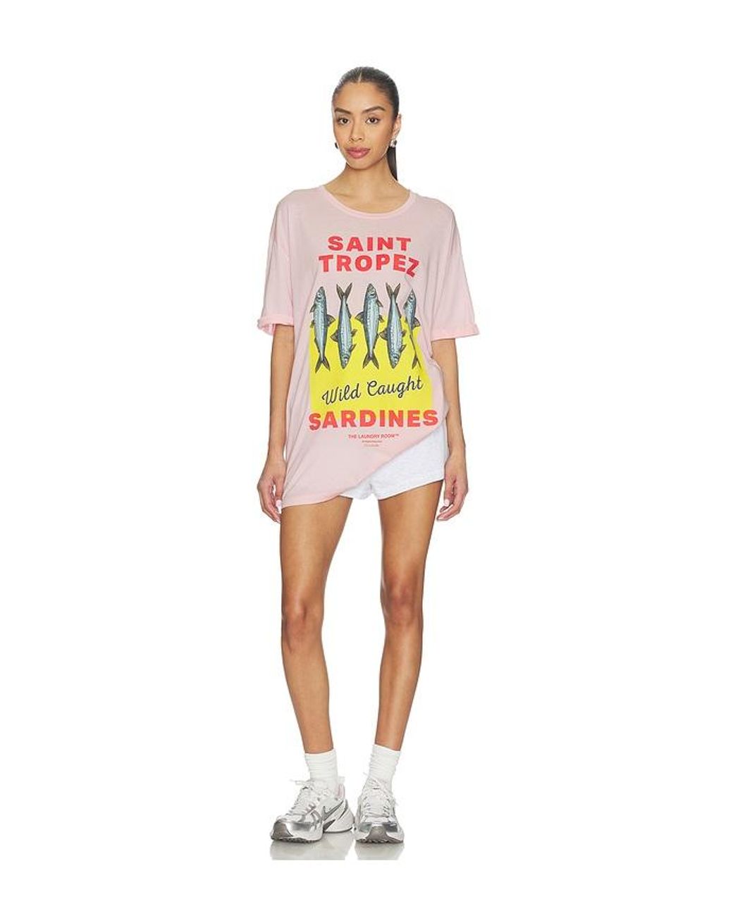 The Laundry Room Multicolor Saint Tropez Sardines Oversized Tee