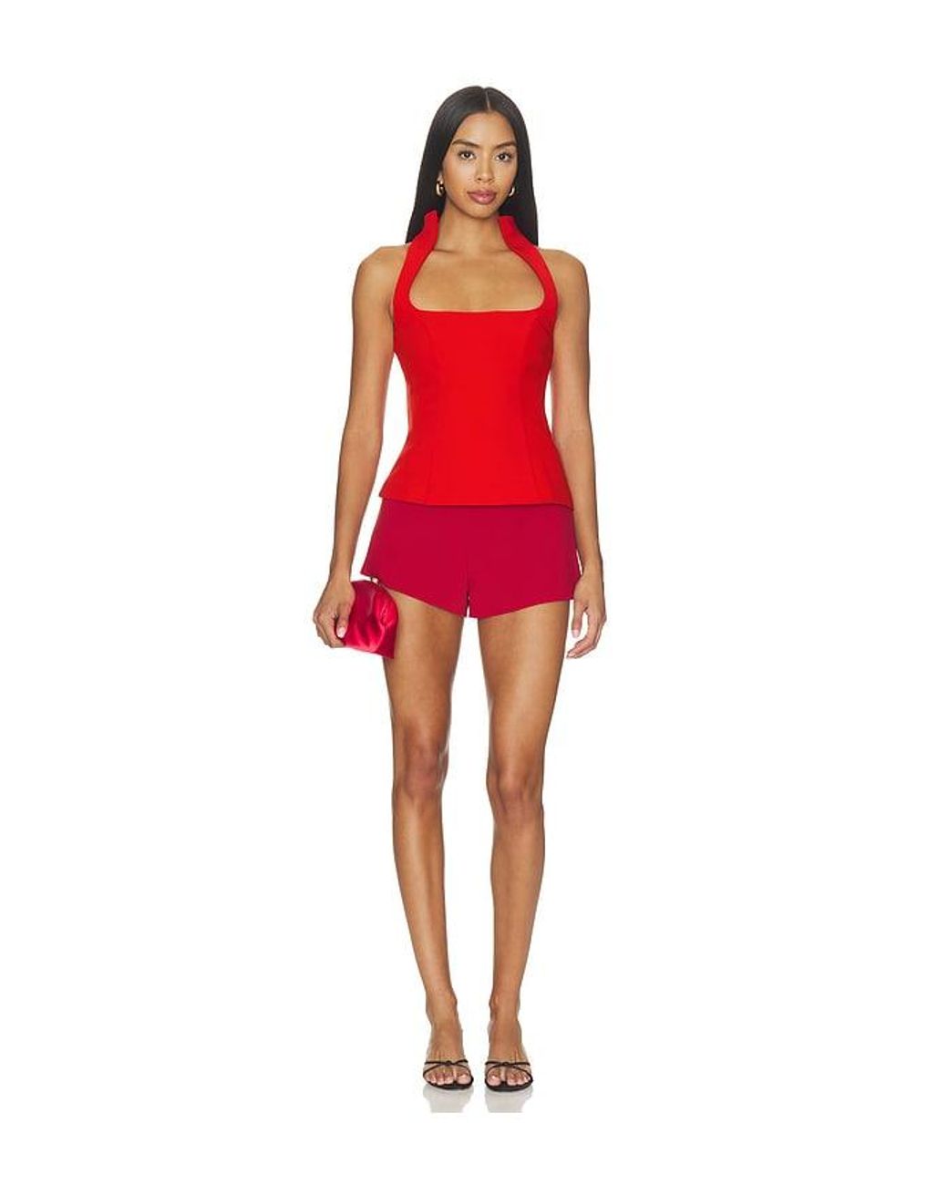 MAJORELLE Red X Blake Evin Lori Top