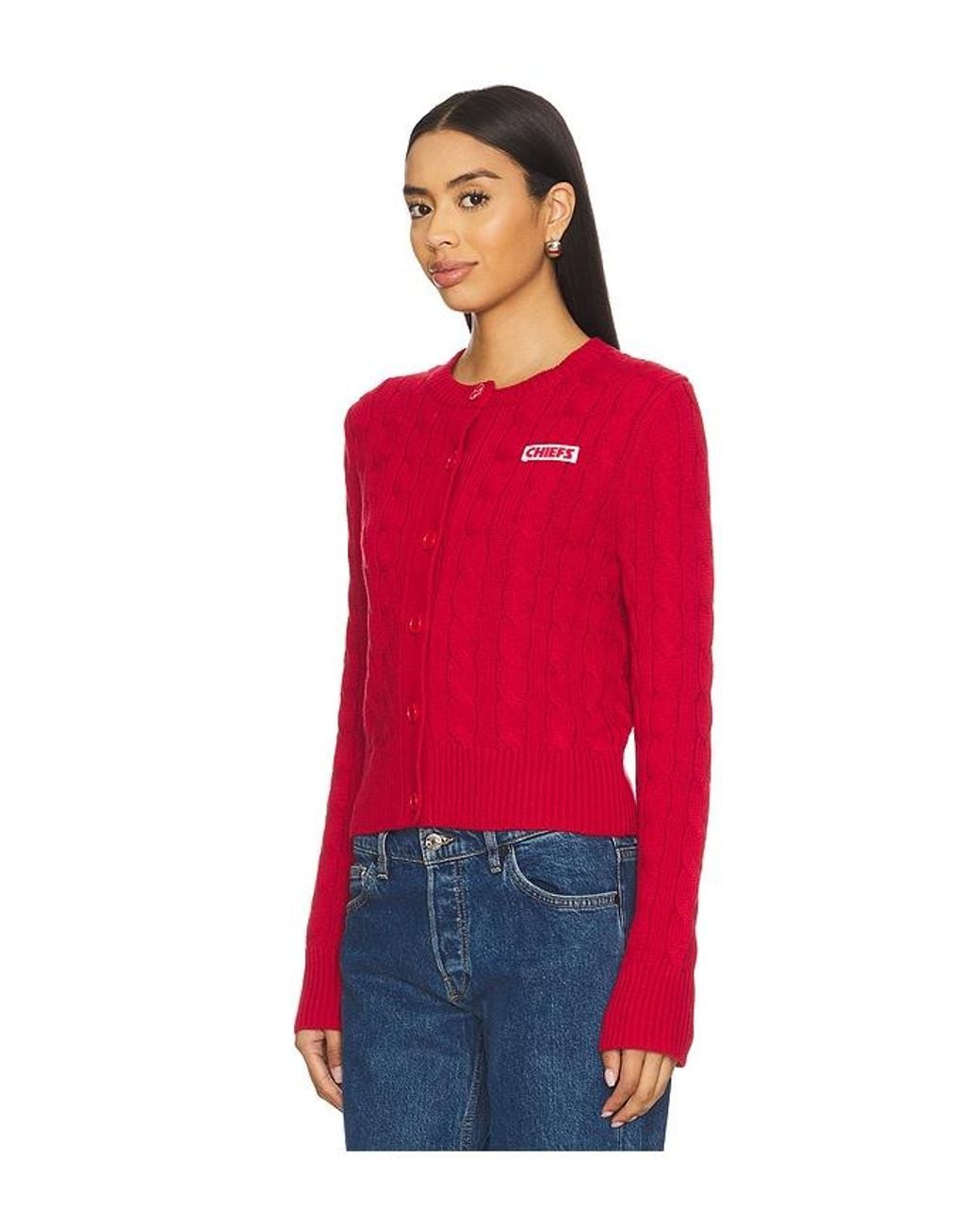Terez Red X Revolve Chiefs Knit Cardigan