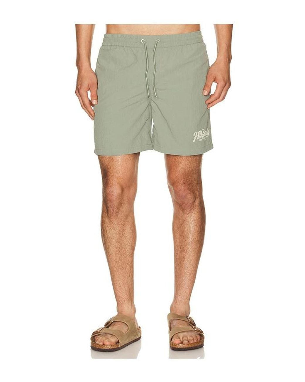 AllSaints Green Odyssey Swimshort for men
