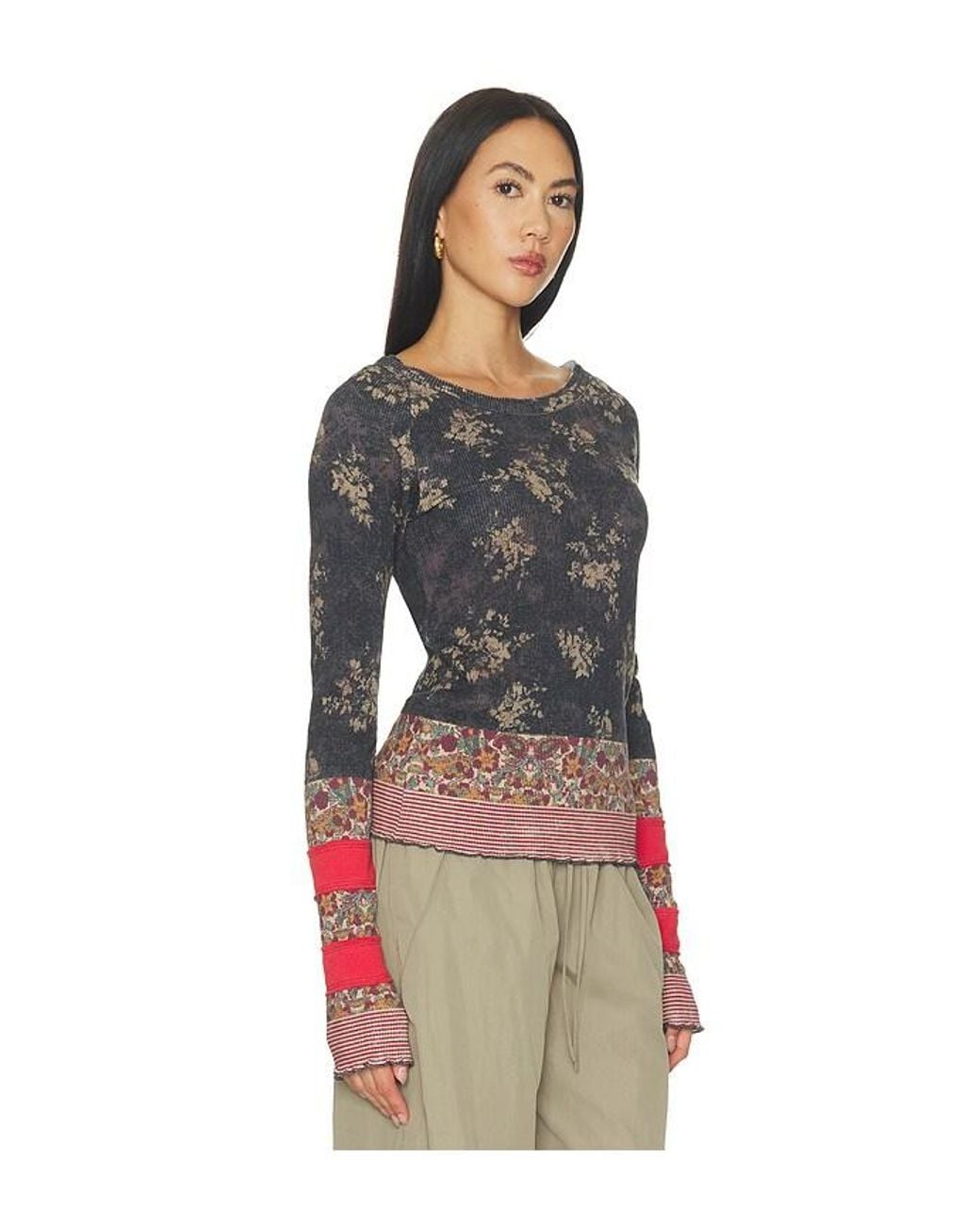 Free People Multicolor X We The Free Easy Does It Printed Tee