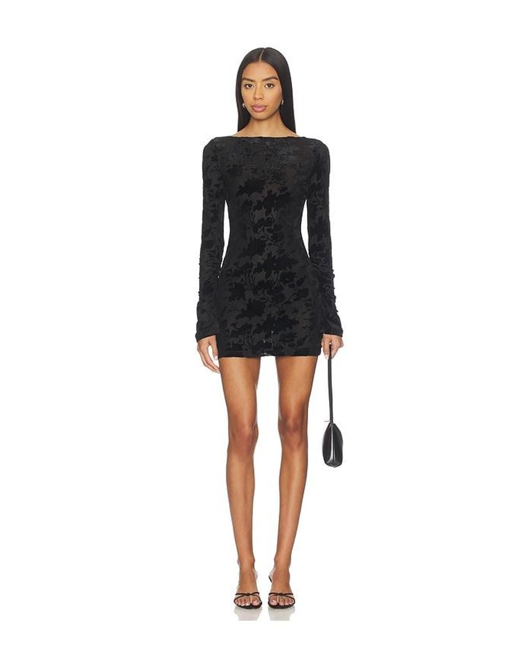 SNDY'S Black Velera Mini Dress