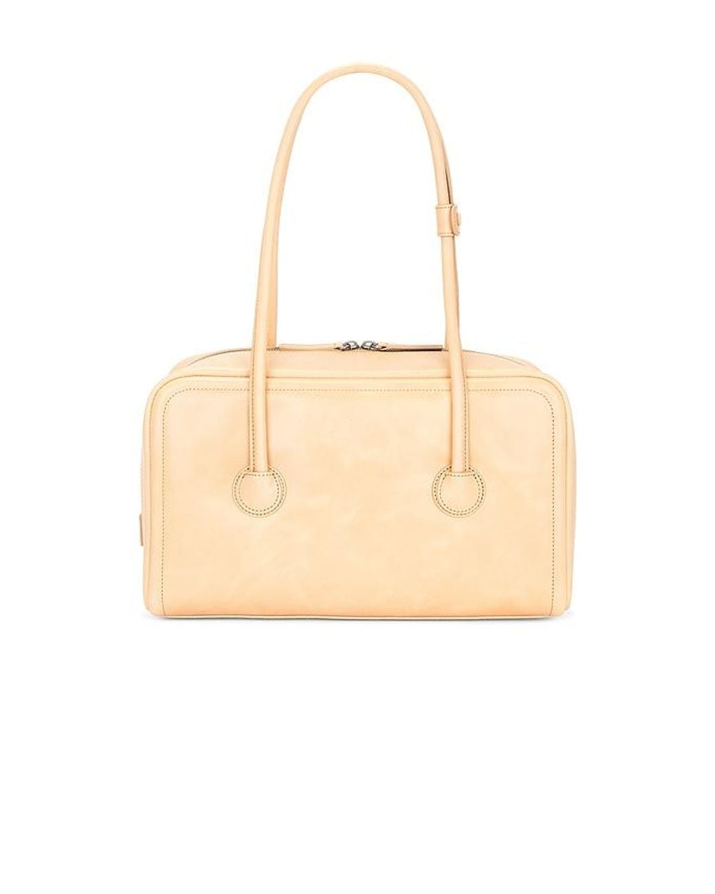 MARGE SHERWOOD Natural Soft Boston Shoulder Bag