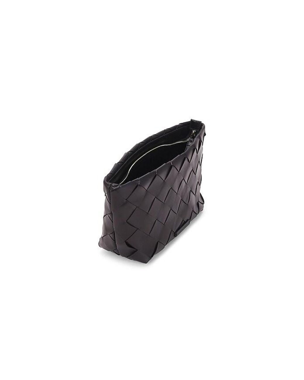 Loeffler Randall Black Melina Square Woven Clutch
