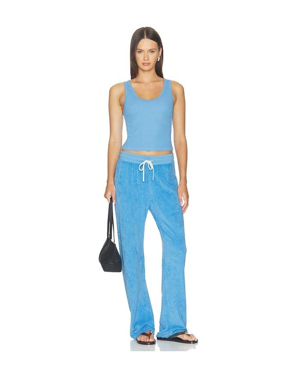 PERFECTWHITETEE Blue Blondie Rib Bra Friendly Tank