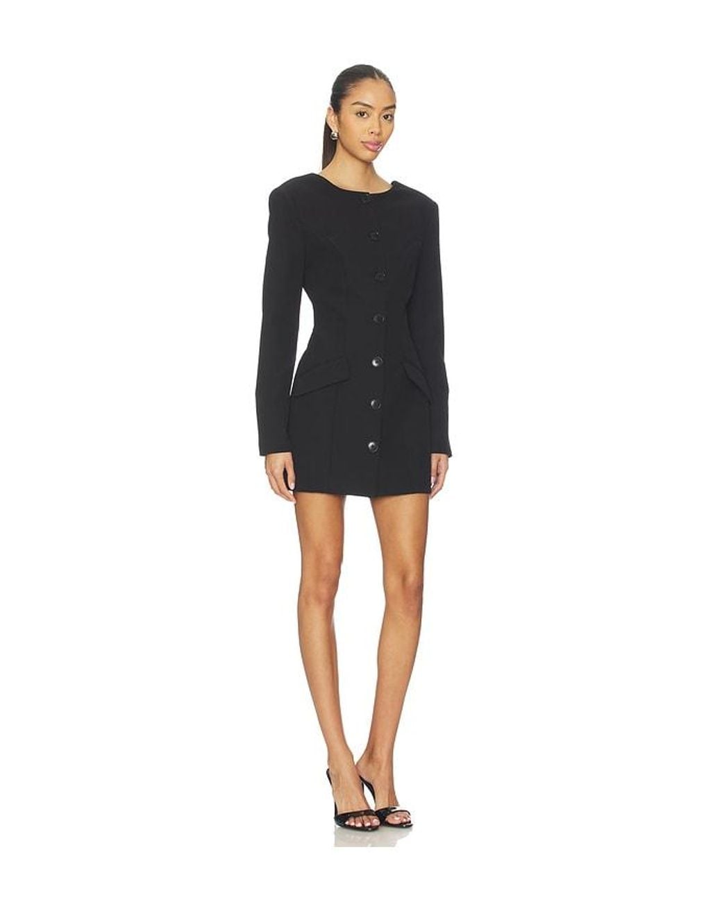 Nbd Black Amina Blazer Mini Dress