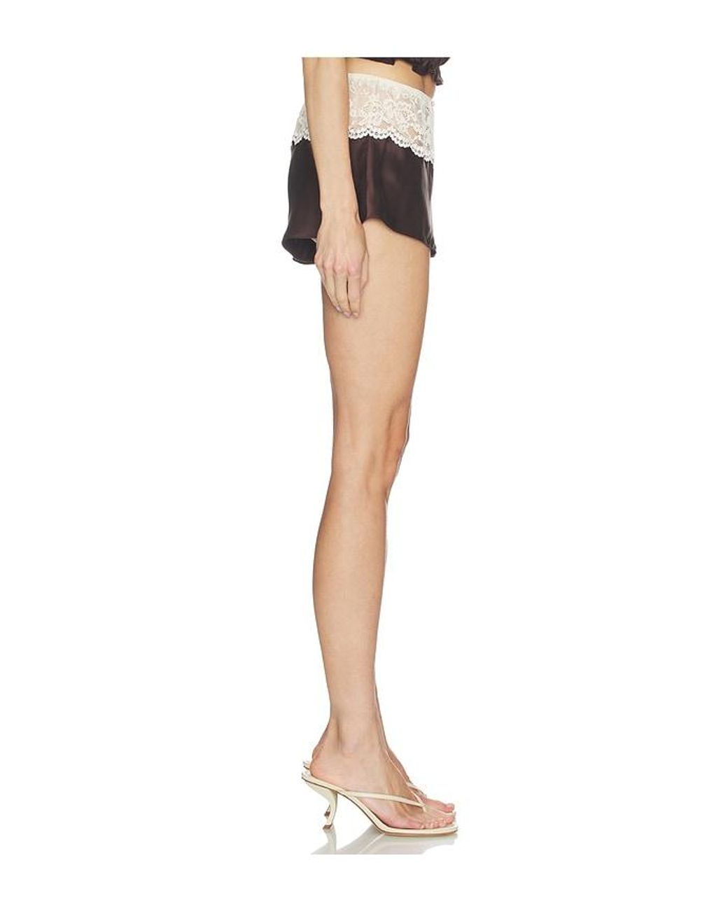 Frankie's Bikinis Black Rosie Silk Short