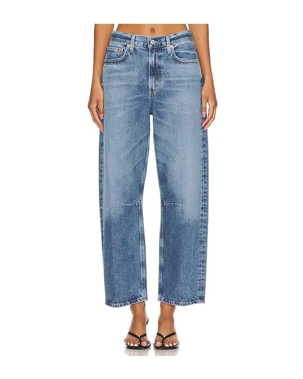 Citizens of Humanity Blue Miro Relaxed Wide Leg Jeans