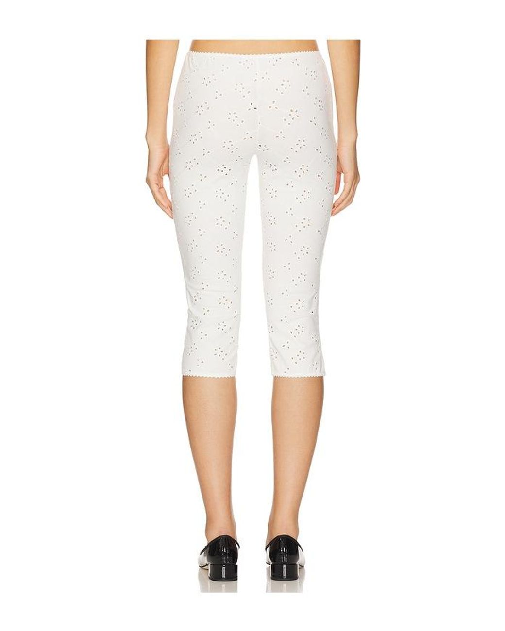 Free People White X Intimately Fp Full Bloom Capri