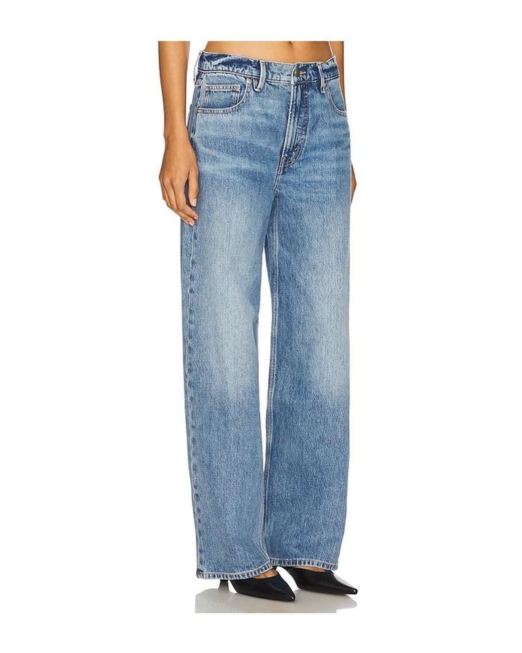GOOD AMERICAN Blue Good Standard Baggy Jeans