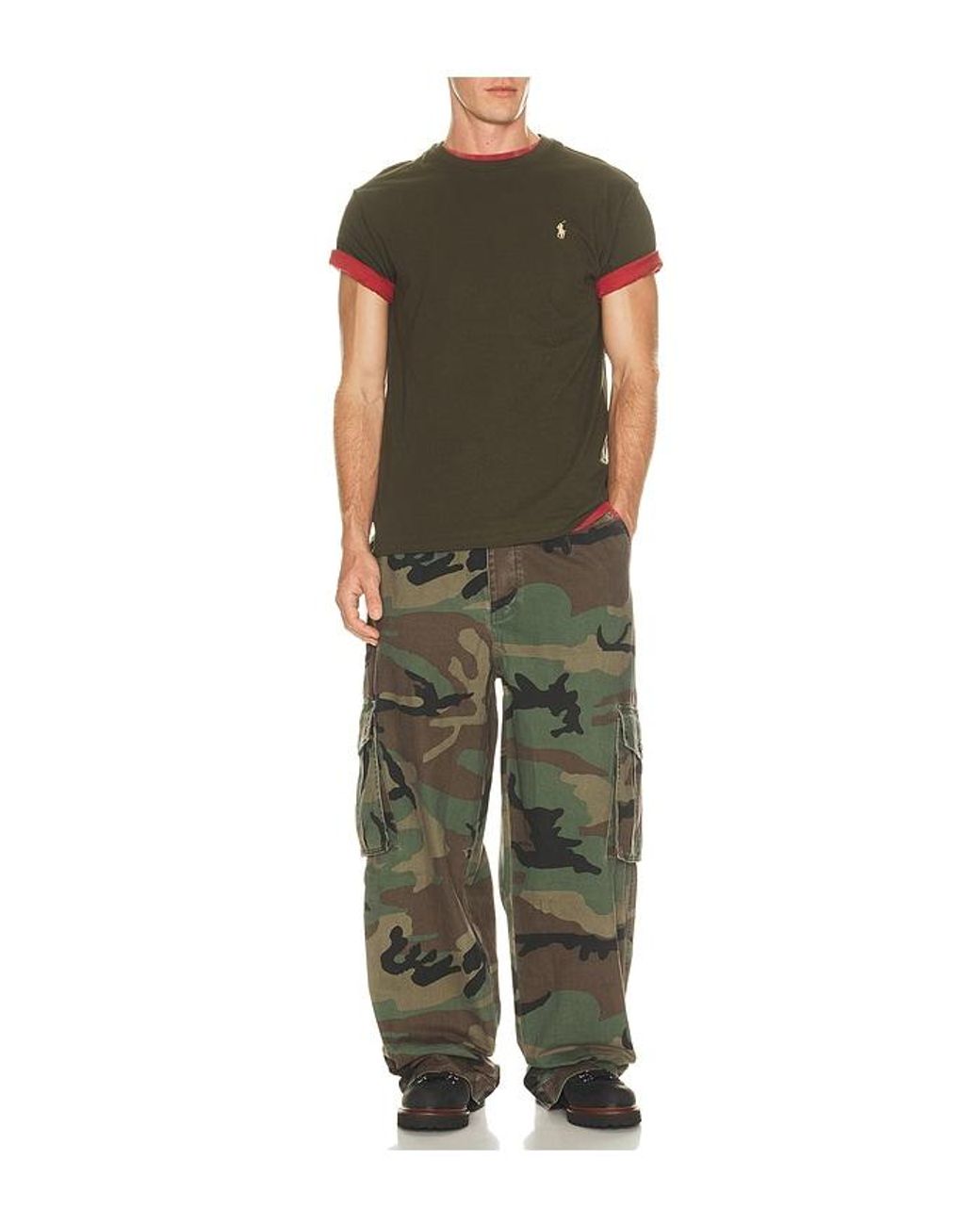 Polo Ralph Lauren Green Short Sleeve Jersey Knit Crewneck T-Shirt for men