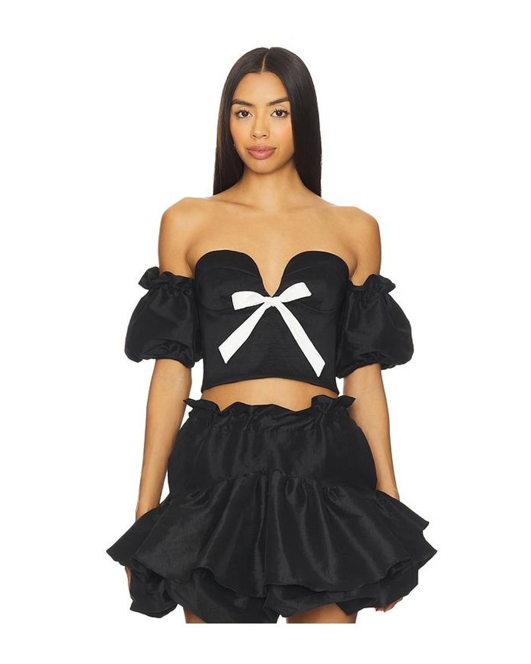 Kika Vargas Black Benazir Top