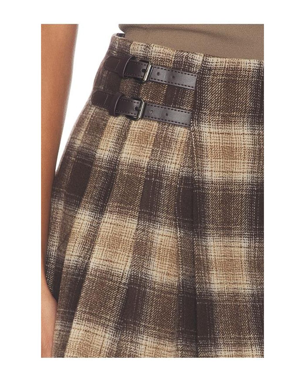 GOOD AMERICAN Black The Micro Buckle Skirt