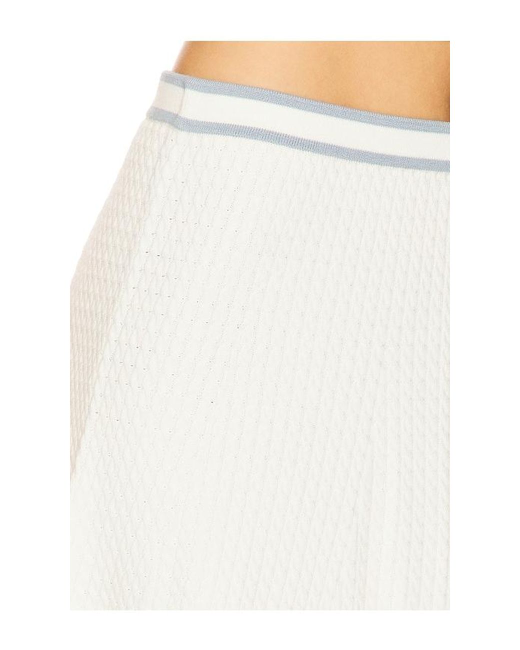 Lovers + Friends White Pheby Cable Mini Skirt